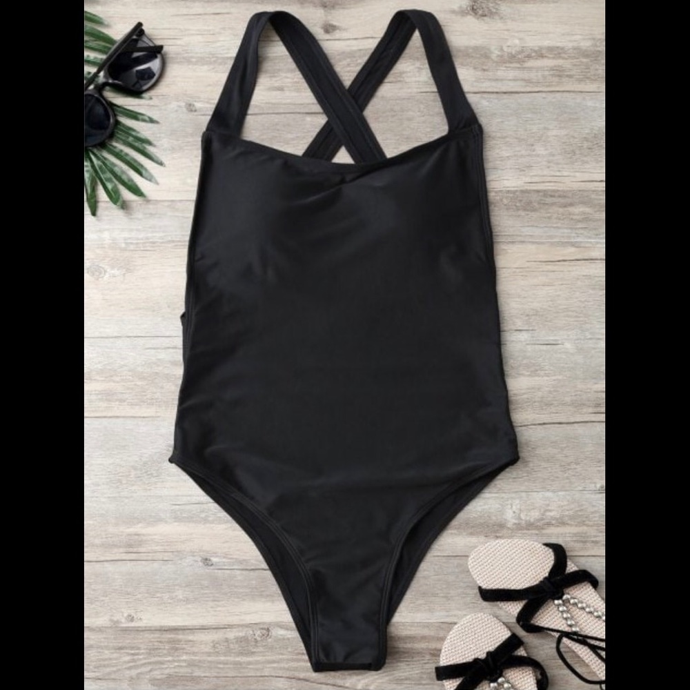 NWT Black One Piece swimsuit